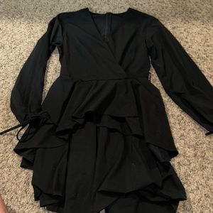 amazon black long sleeve dress